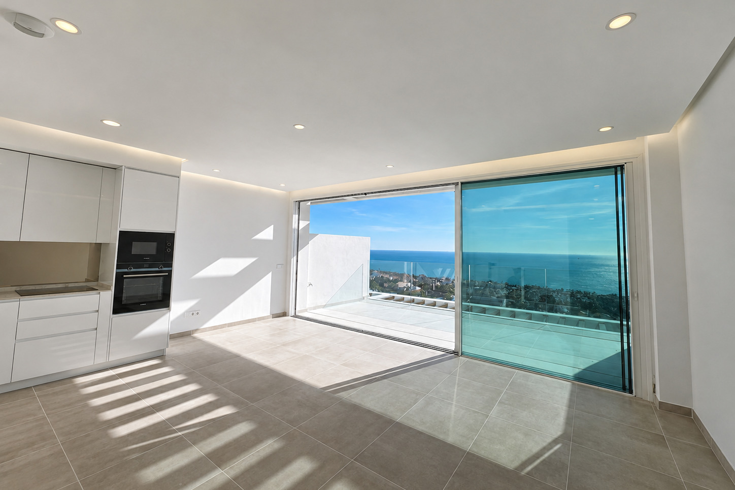 Representative open-plan living room